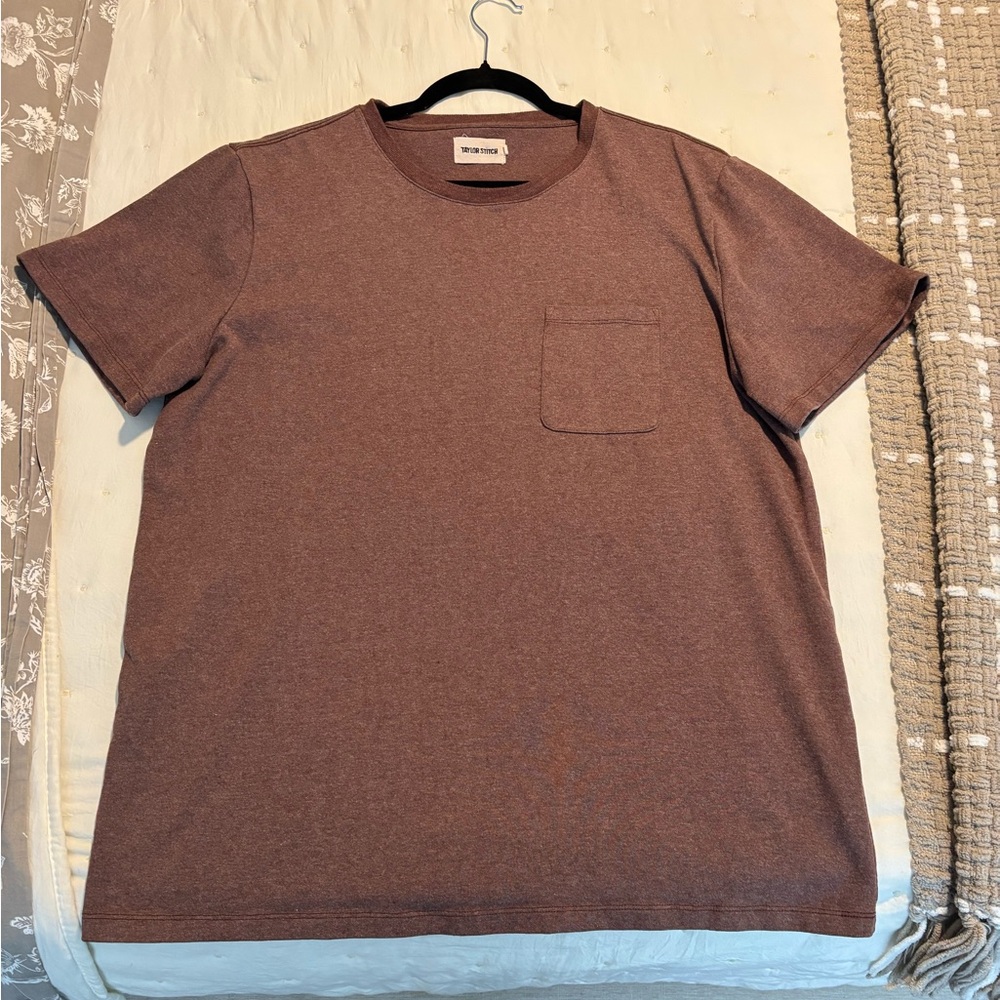 Taylor Stitch Heavy Bag Tee – Men’s 44/XL – Maroon